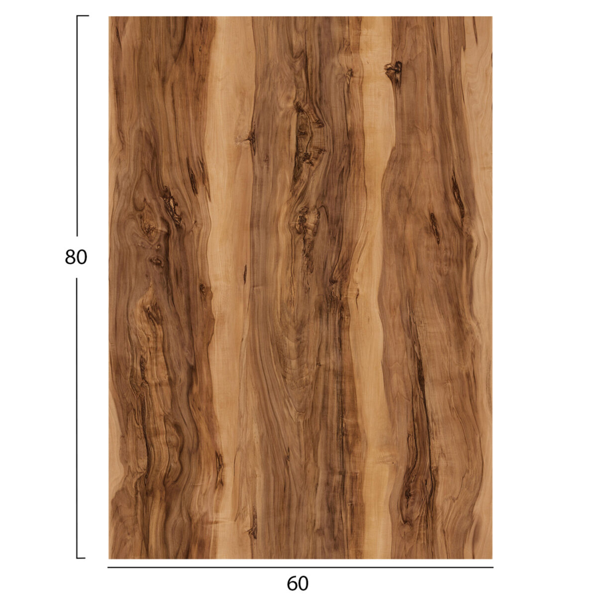 ΕΠΙΦΑΝΕΙΑ ΤΡΑΠΕΖΙΟΥ HPL ΟΡΘΟΓΩΝΙΑ LH10.6350.30 INDIAN SHEESHAM 60x80εκ. - Image 2