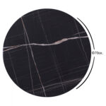 ΕΠΙΦΑΝΕΙΑ ΤΡΑΠΕΖΙΟΥ Φ70Χ2.5εκ. WERZALIT ΜΑΥΡΟ ΜΑΡΜΑΡΟ 741 LH10.5228.13 - Image 2