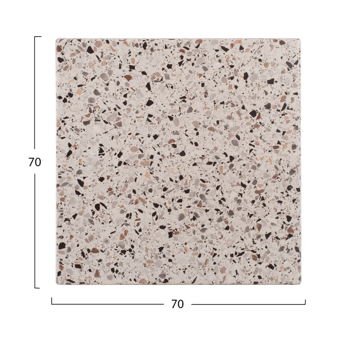 ΕΠΙΦΑΝΕΙΑ ΤΡΑΠΕΖΙΟΥ WERZALIT 70Χ70Χ3.5εκ.TERRAZZO LH10.5230.16 - Image 2
