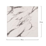 ΕΠΙΦΑΝΕΙΑ ΤΡΑΠΕΖΙΟΥ WERZALIT 70Χ70Χ3.5εκ. MARBLE WHITE-GREY 5657 LH10.5230.11 - Image 2
