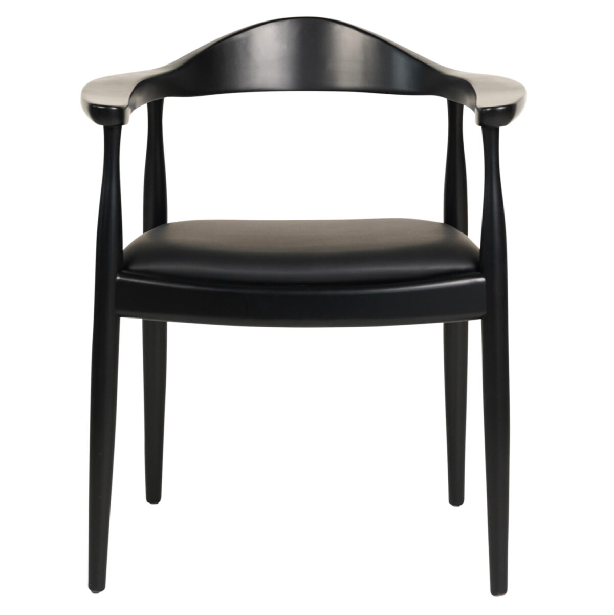 ΠΟΛΥΘΡΟΝΑ ΤΡΑΠΕΖΑΡΙΑΣ ADOR LH10.9948.02 RUBBERWOOD ΚΑΙ PU-ΜΑΥΡΟ 62x54x76,5Υεκ - Image 3