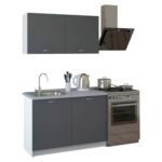 ΣΥΝΘΕΣΗ ΚΟΥΖΙΝΑΣ BLAINE ΜΕΛΑΜΙΝΗ ΓΚΡΙ LH10.2439.10 120x46-29,2εκ.