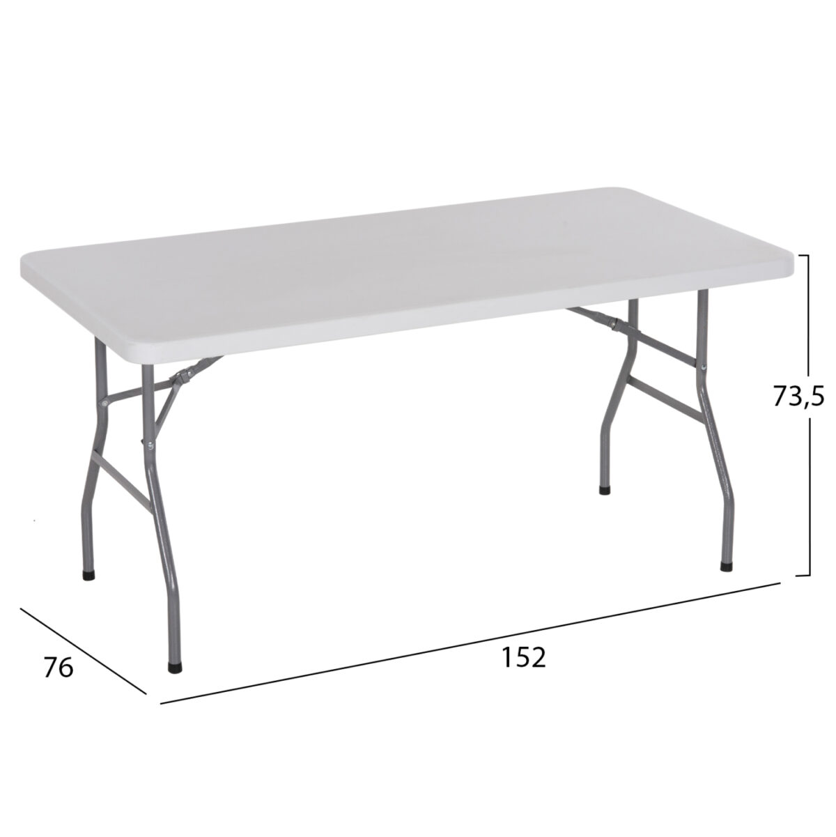 ΤΡΑΠΕΖΙ CATERING-ΣΥΝΕΔΡΙΟΥ LH10.5064 152Χ76Χ74 εκ. ΠΤΥΣΣΟΜΕΝΟ - Image 2