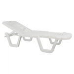 ΞΑΠΛΩΣΤΡΑ ΠΑΡΑΛΙΑΣ ΠΛΑΣΤΙΚΗ ΛΕΥΚΗ ΑΝΑΚΛΙΝΟΜΕΝΗ RELAX 70x190x36cm - Image 3