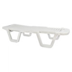 ΞΑΠΛΩΣΤΡΑ ΠΑΡΑΛΙΑΣ ΠΛΑΣΤΙΚΗ ΛΕΥΚΗ ΑΝΑΚΛΙΝΟΜΕΝΗ RELAX 70x190x36cm - Image 4