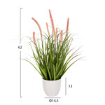 ΔΙΑΚΟΣΜΗΤΙΚΟ ΣΥΝΘΕΤΙΚΟ ΦΥΤΟ LH10.4029 BRISTLEGRASS ΣΕ ΓΛΑΣΤΡΑ Φ14,5x13-62Yεκ. - Image 2