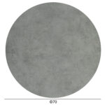 ΕΠΙΦΑΝΕΙΑ ΤΡΑΠΕΖΙΟΥ HPL ΣΤΡΟΓΓΥΛΗ LH10.5842.32 CEMENT Φ70εκ. - Image 2