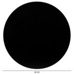 ΕΠΙΦΑΝΕΙΑ ΤΡΑΠΕΖΙΟΥ HPL ΣΤΡΟΓΓΥΛΗ LH10.6351.21 ΜΑΥΡΗ Φ120εκ. - Image 2