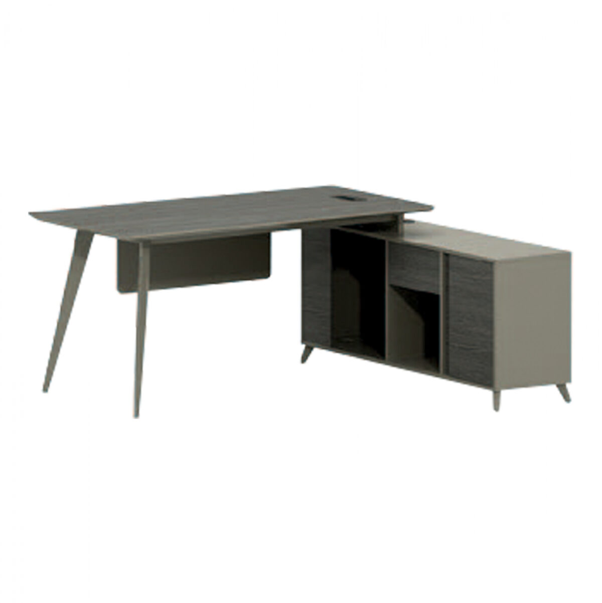 grafeio-epaggelmatiko-lux-series-180ch14 ΓΡΑΦΕΙΟ ΕΠΑΓΓΕΛΜΑΤΙΚΟ LUX SERIES 180Χ140Χ75Υεκ. ΑΝΑΣΤΡΕΨΙΜΗ ΓΩΝΙΑ ΣΤΑΧΤΙ ΜΟΚΑ LH10.2116 - Image 1