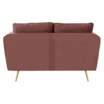 ΚΑΝΑΠΕΣ KAREN 2ΘΕΣΙΟΣ ΣΑΠΙΟ ΜΗΛΟ ΒΕΛΟΥΔΟ & ΜΕΤΑΛ ΠΟΔΙΑ ΧΡΥΣΑ LH10.3136.22 152x84x95 εκ. - Image 4