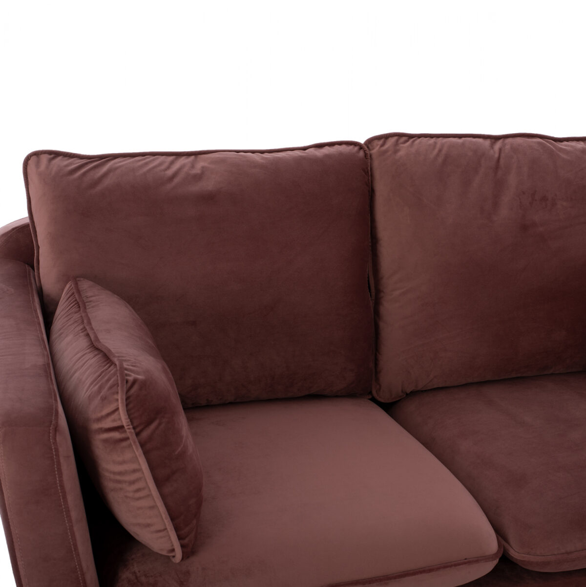 ΚΑΝΑΠΕΣ KAREN 2ΘΕΣΙΟΣ ΣΑΠΙΟ ΜΗΛΟ ΒΕΛΟΥΔΟ & ΜΕΤΑΛ ΠΟΔΙΑ ΧΡΥΣΑ LH10.3136.22 152x84x95 εκ. - Image 5