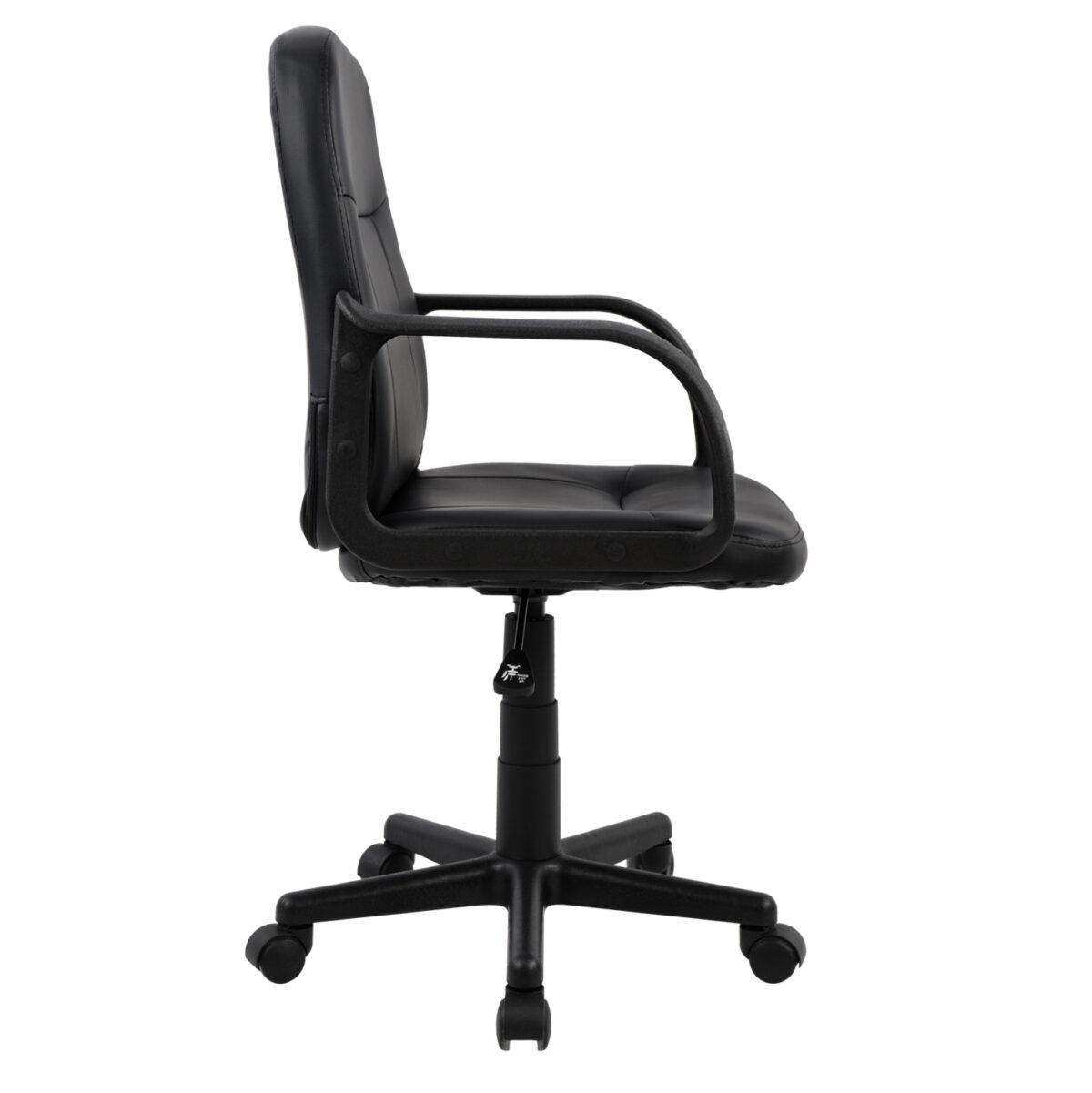 ΚΑΡΕΚΛΑ ΓΡΑΦΕΙΟΥ GRANE LH10.1005 ΜΕ ΜΠΡΑΤΣΑ ΜΑΥΡO PU 56,5x50x88-100Υ εκ. - Image 3