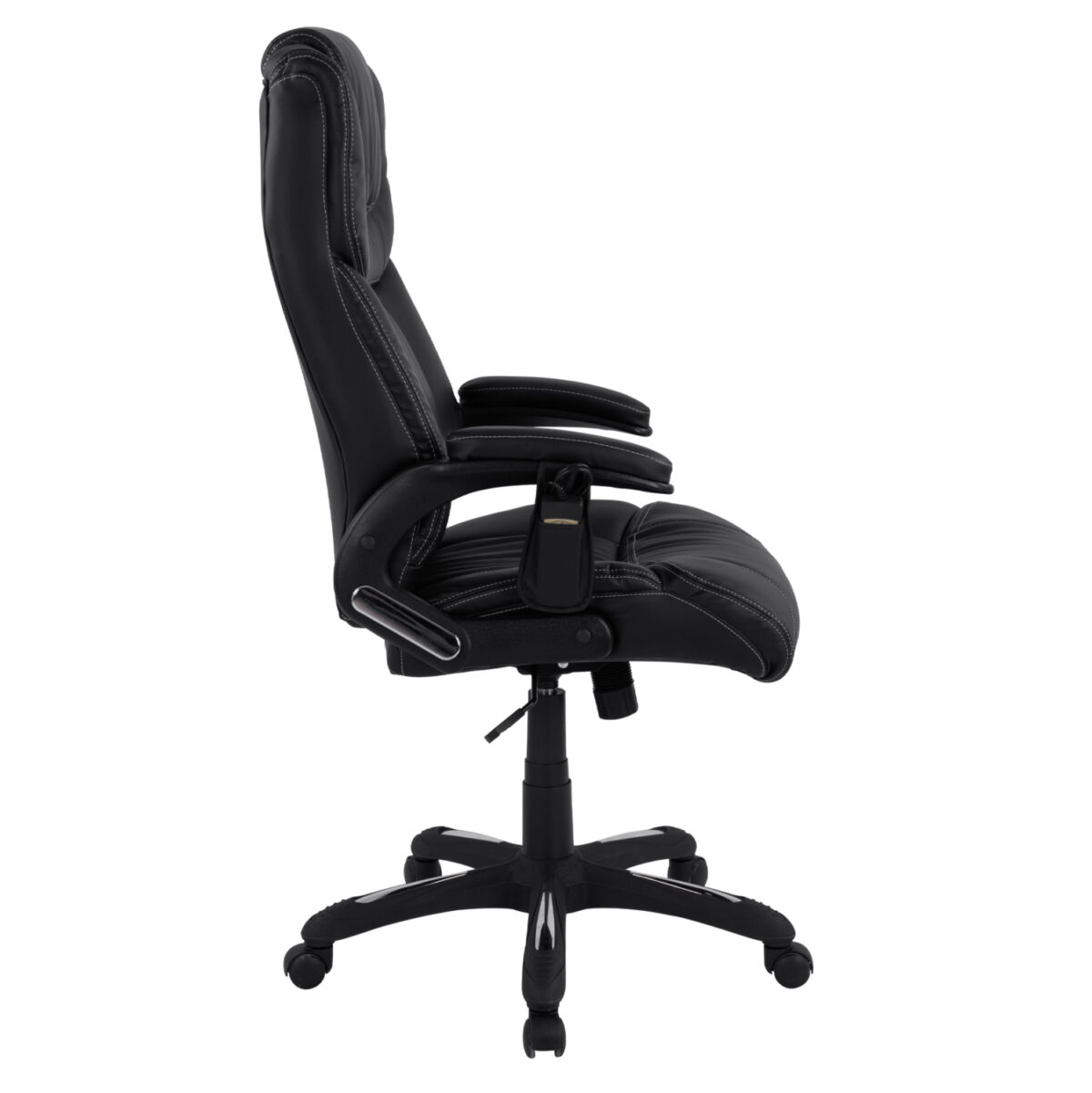 ΚΑΡΕΚΛΑ ΓΡΑΦΕΙΟΥ THORIN LH10.1050.01 ΜΕ MASSAGE ΜΑΥΡΗ  62x70x127Y εκ. - Image 4