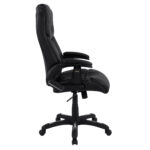 ΚΑΡΕΚΛΑ ΓΡΑΦΕΙΟΥ THORIN LH10.1050.01 ΜΕ MASSAGE ΜΑΥΡΗ  62x70x127Y εκ. - Image 4