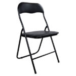 ΚΑΡΕΚΛΑ ΠΤΥΣΣΟΜΕΝΗ PADMA PU ΜΑΥΡΗ LH10.0044 38X47X82Y ΕΚ.