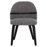 ΚΑΡΕΚΛΑ ΤΡΑΠΕΖΑΡΙΑΣ DEKKER LH10.18249.02 PLYWOOD ΜΑΥΡΟ--ΥΦΑΣΜΑ ΓΚΡΙ 50x60x80Υεκ. - Image 3