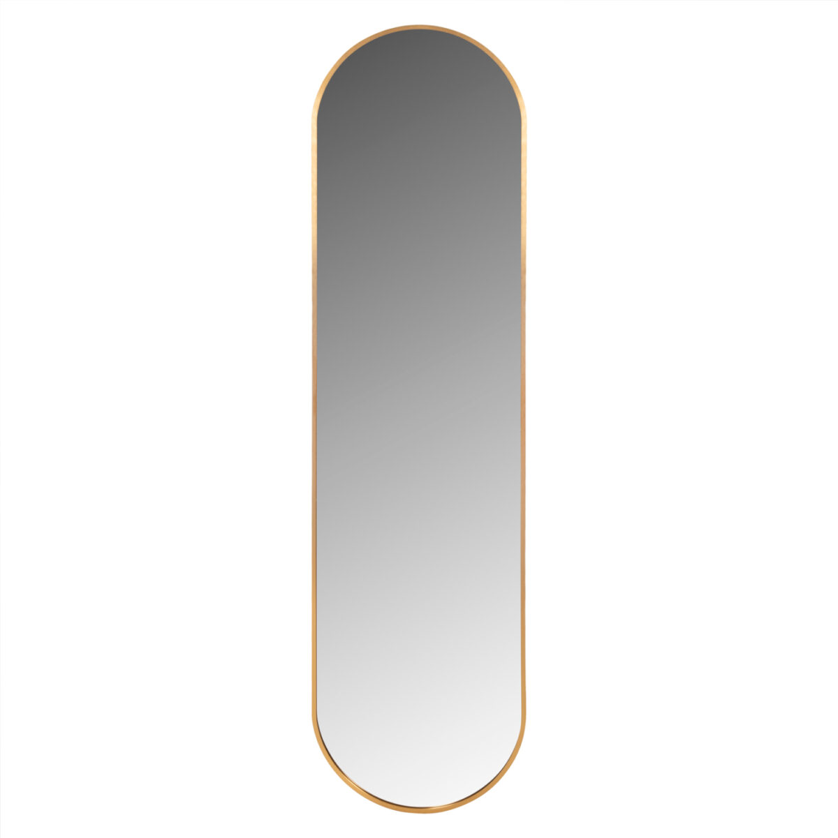 ΚΑΘΡΕΠΤΗΣ ΤΟΙΧΟΥ LH10.9581.30 ΨΗΛΟΣ ΟΒΑΛ ΣΚΕΛΕΤΟΣ ΑΛΟΥΜΙΝΙΟΥ ΧΡΥΣΟΣ 38,5x4x149Υεκ. - Image 1