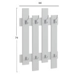 ΚΡΕΜΑΣΤΡΑ ΕΙΣΟΔΟΥ WESSON LH10.8940.11 ΜΕΛΑΜΙΝΗ ΣΕ ΛΕΥΚΟ 64x4x79Υεκ. - Image 2