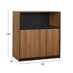 ΝΤΟΥΛΑΠΙ ΓΡΑΦΕΙΟΥ SUPREME 120Χ40Χ120 LH10.2358 - Image 2