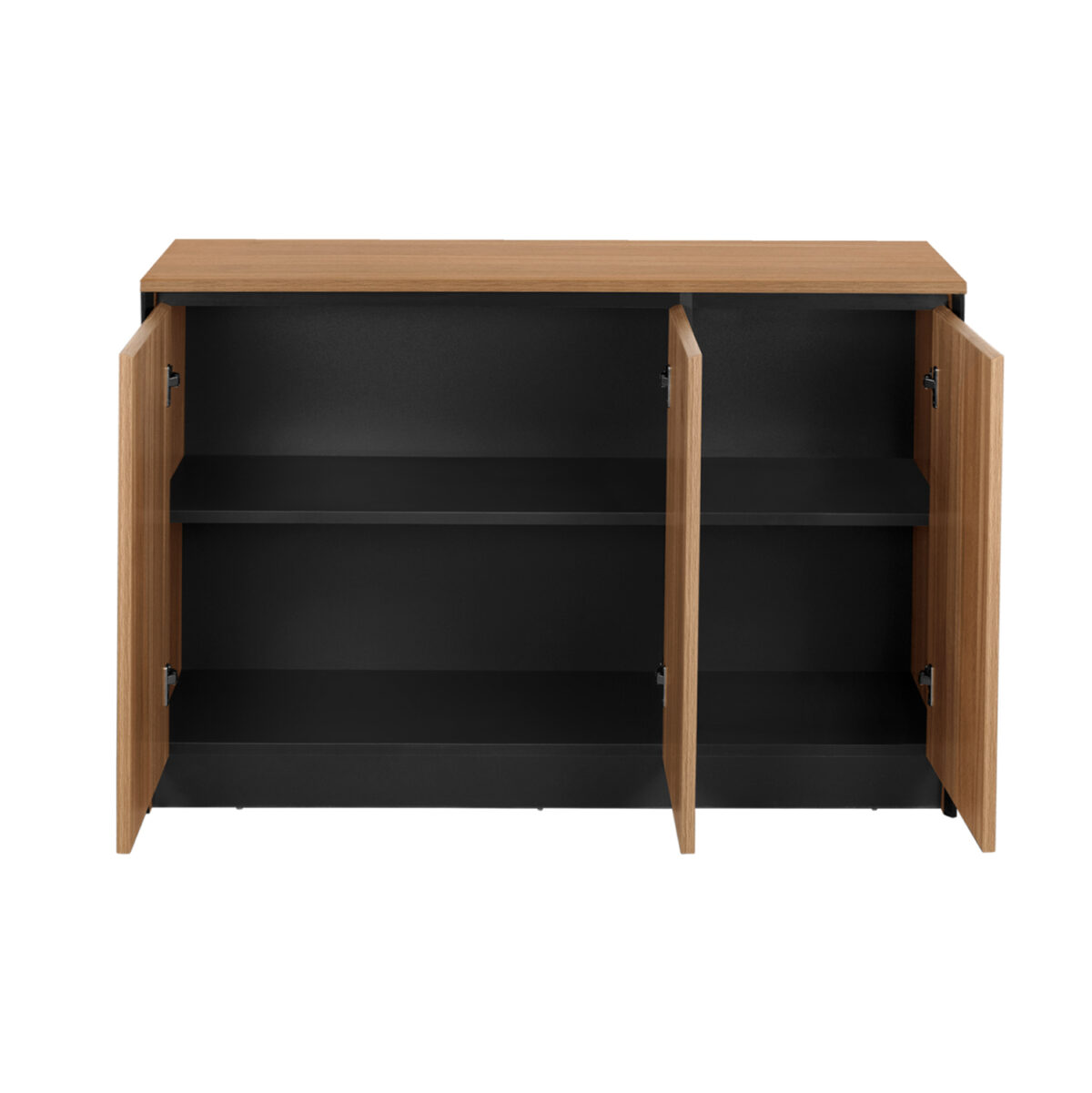 ΝΤΟΥΛΑΠΙ ΓΡΑΦΕΙΟΥ SUPREME LH10.2357 ΜΕΛΑΜΙΝΗ ΣΕ HONEY OAK & ΓΚΡΙ 120x40x80Υεκ. - Image 3