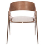 ΠΟΛΥΘΡΟΝΑ KRILL LH10.18254.01 PLYWOOD ΣΕ WHITEWASH--ΜΕΤΑΛΛΟ ΣΕ ΧΑΛΚΙΝΟ 55,5x55x72Υεκ. - Image 3