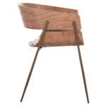 ΠΟΛΥΘΡΟΝΑ KRILL LH10.18254.01 PLYWOOD ΣΕ WHITEWASH--ΜΕΤΑΛΛΟ ΣΕ ΧΑΛΚΙΝΟ 55,5x55x72Υεκ. - Image 4