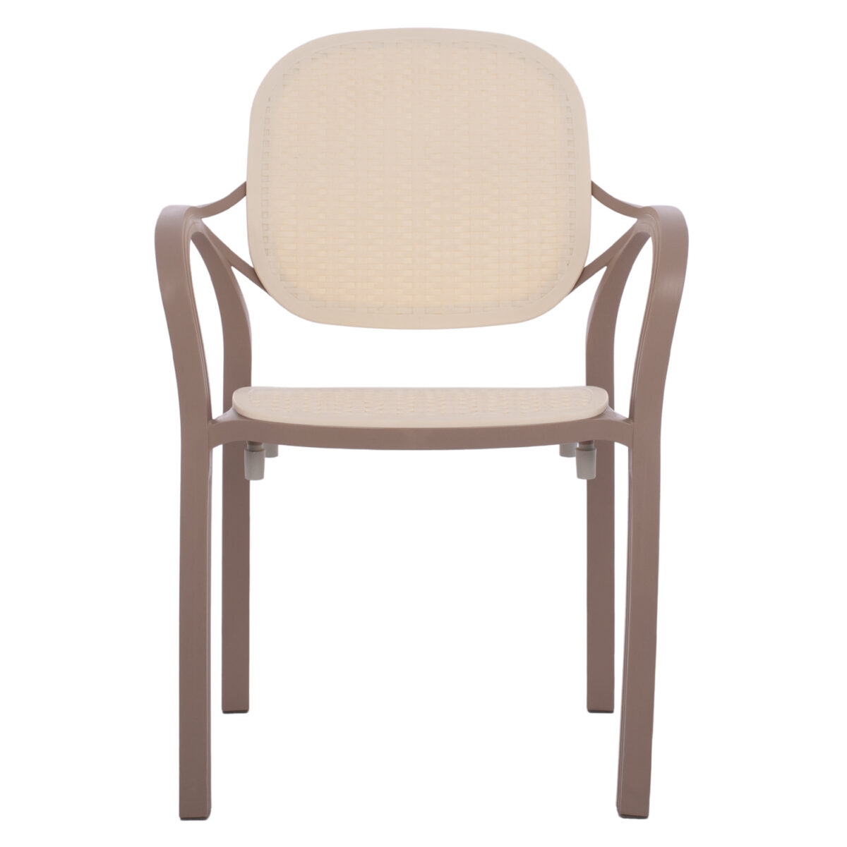 ΠΟΛΥΘΡΟΝΑ ΠΟΛΥΠΡΟΠΥΛΕΝΙΟΥ KHEM LH10.5820.02 ΣΕ ΑΠΟΧΡΩΣΗ ΚΑΠΟΥΤΣΙΝΟ & ΜΠΕΖ 57x57x83Y εκ. - Image 3