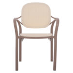 ΠΟΛΥΘΡΟΝΑ ΠΟΛΥΠΡΟΠΥΛΕΝΙΟΥ KHEM LH10.5820.02 ΣΕ ΑΠΟΧΡΩΣΗ ΚΑΠΟΥΤΣΙΝΟ & ΜΠΕΖ 57x57x83Y εκ. - Image 3