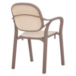 ΠΟΛΥΘΡΟΝΑ ΠΟΛΥΠΡΟΠΥΛΕΝΙΟΥ KHEM LH10.5820.02 ΣΕ ΑΠΟΧΡΩΣΗ ΚΑΠΟΥΤΣΙΝΟ & ΜΠΕΖ 57x57x83Y εκ. - Image 5