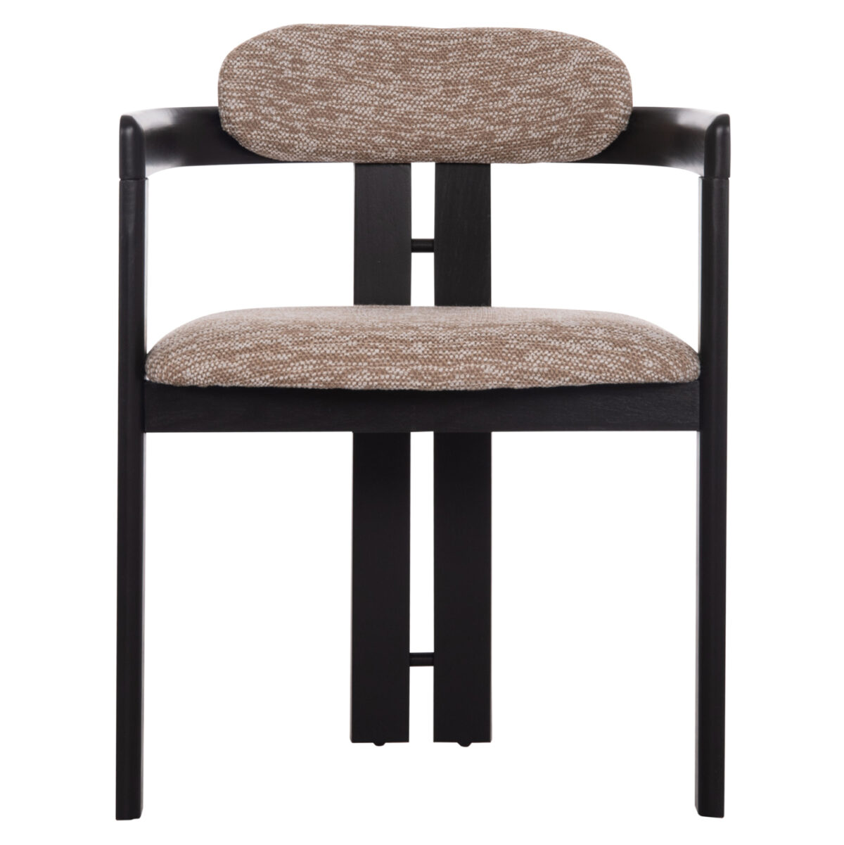 ΠΟΛΥΘΡΟΝΑ ΤΡΑΠΕΖΑΡΙΑΣ KALL LH10.18247.02 ΚΑΦΕ ΥΦΑΣΜΑ--PLYWOOD ΣΕ ΜΑΥΡΟ 56x45x73Υεκ - Image 3