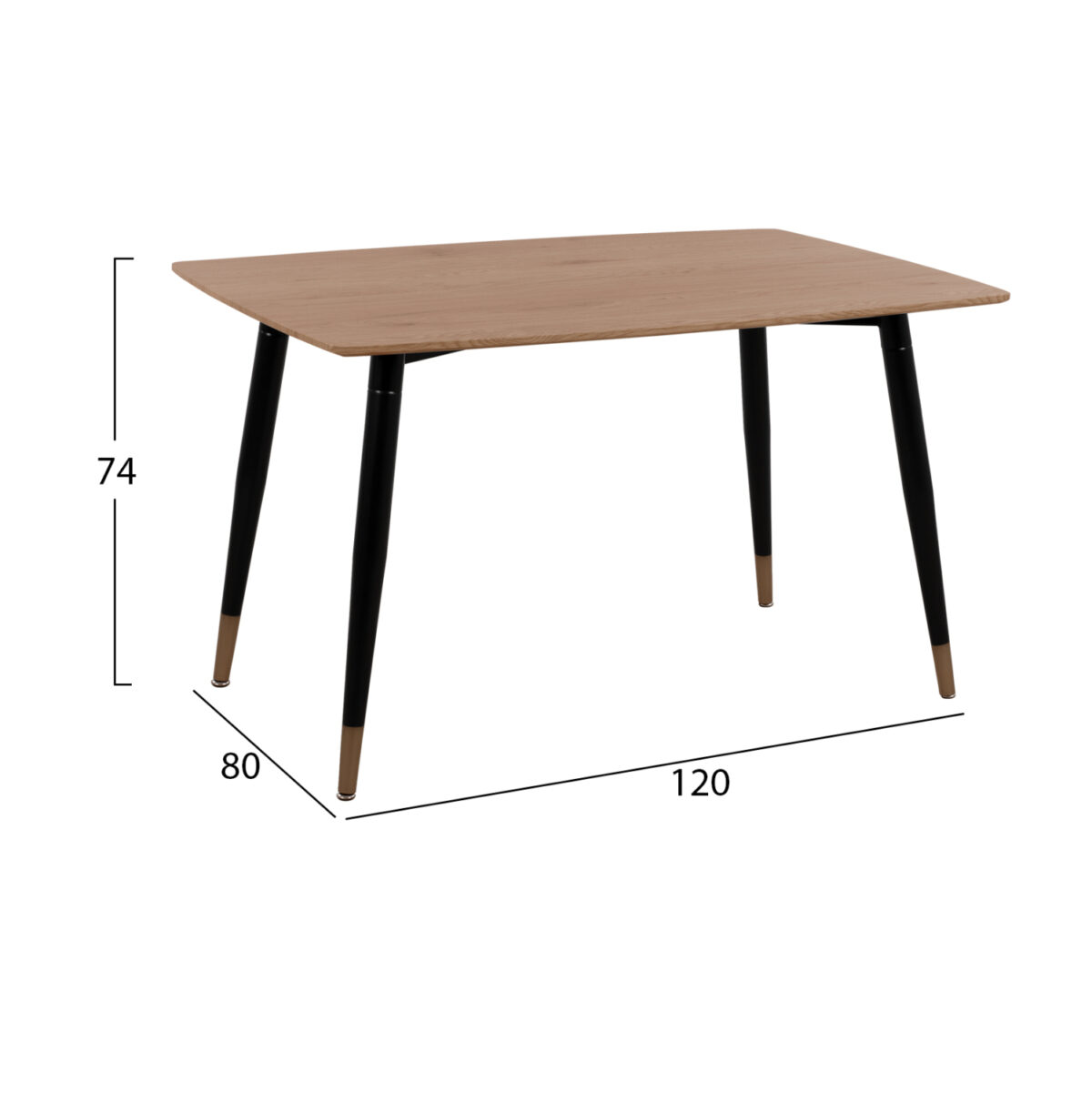 ΣΕΤ ΤΡΑΠΕΖΑΡΙΑΣ 5ΤΜΧ ALIZA LH10.11196.01 MDF TOP-ΒΕΛΟΥΔΟ ΓΚΡΙ & ΜΕΤΑΛΛΟ ΜΑΥΡΟ - Image 2