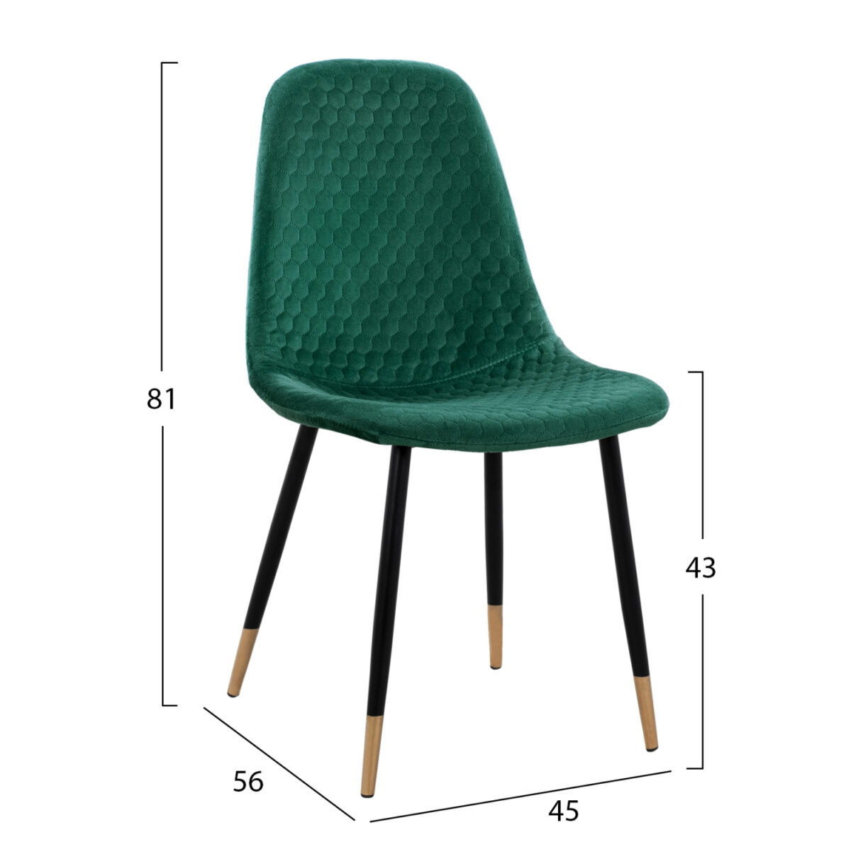 ΣΕΤ ΤΡΑΠΕΖΑΡΙΑΣ 5ΤΜΧ ALIZA LH10.11196.03 MDF TOP-ΒΕΛΟΥΔΟ ΚΥΠΑΡΙΣΣΙ & ΜΕΤΑΛΛΟ ΜΑΥΡΟ - Image 3