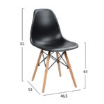 ΣΕΤ ΤΡΑΠΕΖΑΡΙΑΣ 5ΤΜΧ LH10.10346 ΤΡΑΠΕΖΙ 140x80x76 cm & 4 ΚΑΡΕΚΛΕΣ TWIST - Image 3