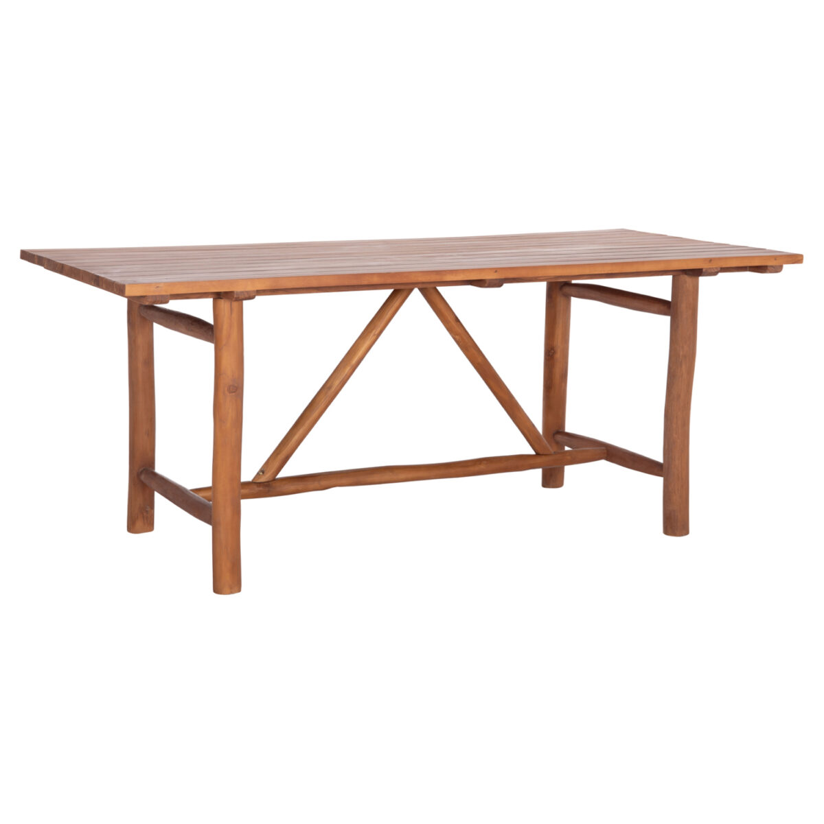 trapezi-apo-xylo-masif-teak-220x100x78ye ΤΡΑΠΕΖΙ GROOVE LH10.9390.01 ΑΠΟ ΞΥΛΟ ΜΑΣΙΦ ΤΕΑΚ 220X100X90Υεκ. - Image 1