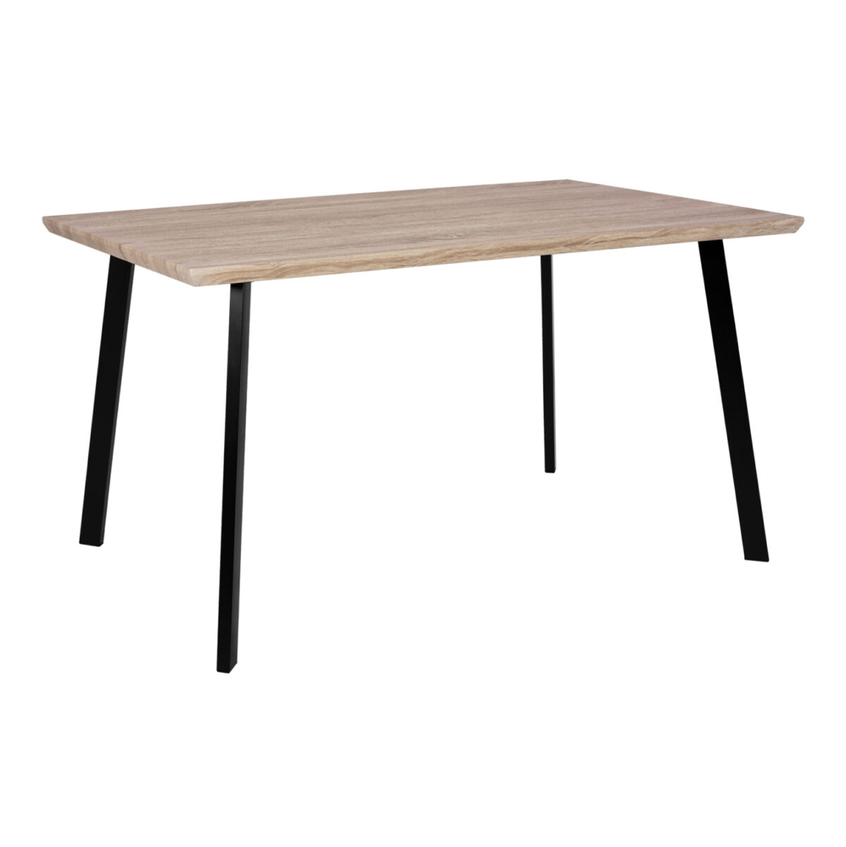 ΤΡΑΠΕΖΙ ΤΡΑΠΕΖΑΡΙΑΣ OFIRA 140X80 SONAMA ΜΕ ΜΑΥΡΑ ΠΟΔΙΑ LH10.8374 - Image 1