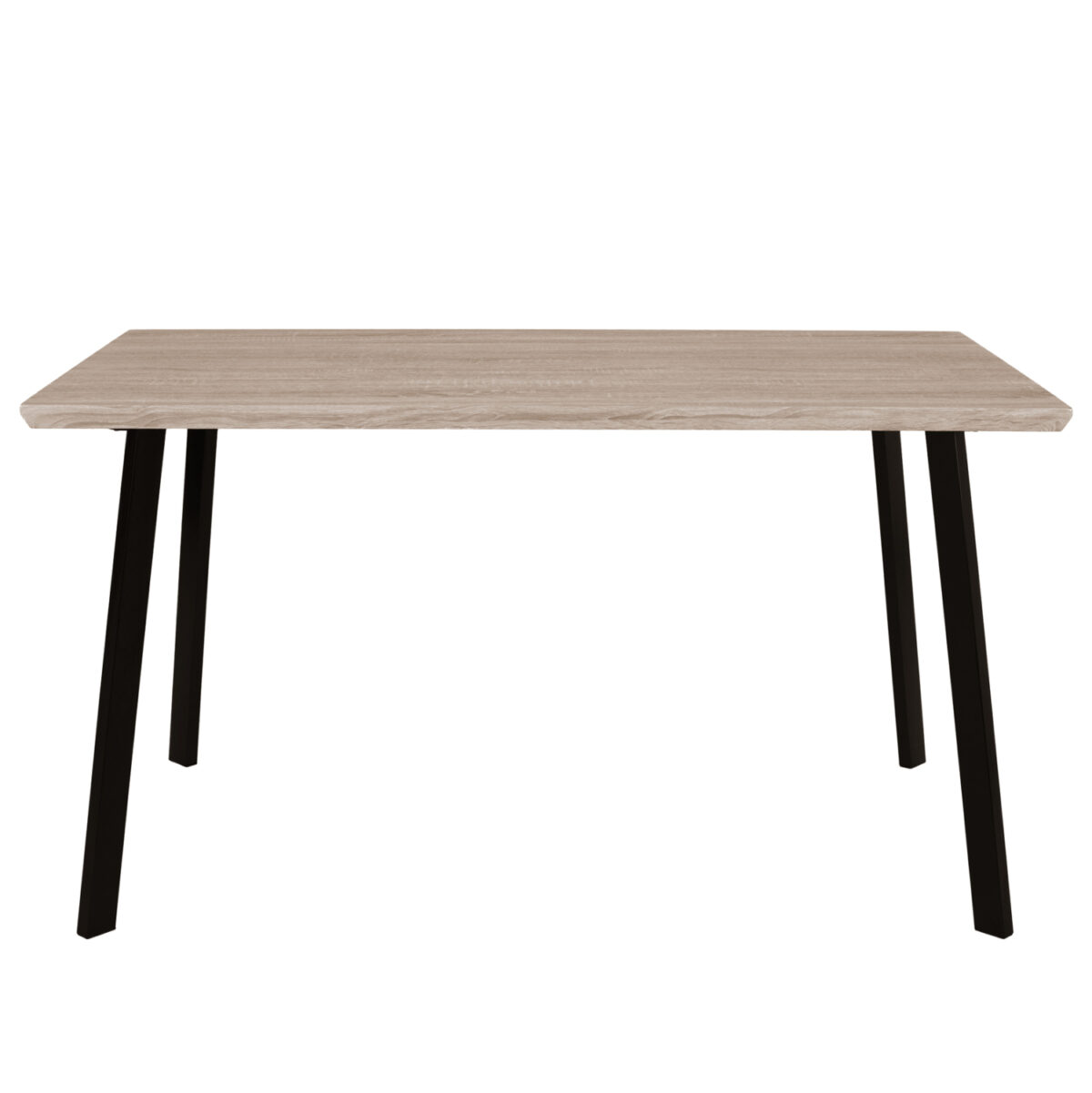 ΤΡΑΠΕΖΙ ΤΡΑΠΕΖΑΡΙΑΣ OFIRA 140X80 SONAMA ΜΕ ΜΑΥΡΑ ΠΟΔΙΑ LH10.8374 - Image 3