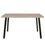 ΤΡΑΠΕΖΙ ΤΡΑΠΕΖΑΡΙΑΣ OFIRA 140X80 SONAMA ΜΕ ΜΑΥΡΑ ΠΟΔΙΑ LH10.8374 - Image 3