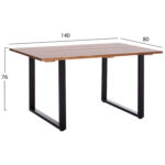 ΤΡΑΠΕΖΙ ΤΡΑΠΕΖΑΡΙΑΣ FRIGGO LH10.6296.02 ΞΥΛΟ ΑΚΑΚΙΑΣ-2,6εκ πάχος 140x80x76Υεκ. - Image 2