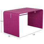 ΤΡΑΠΕΖΙ ΤΡΑΠΕΖΑΡΙΑΣ ΣΕΙΡΑ INTREPID LH10.6330.05 ΑΛΟΥΜΙΝΙΟ ΜΩΒ 120x70x70.5Υεκ. - Image 2