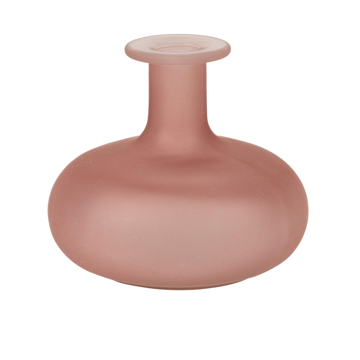 MLH Γυάλινο Βάζο Emy Ροζ 12 x 11 CM – 470ml - Image 1