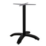 ΒΑΣΗ ΑΛΟΥΜΙΝΙΟΥ LH10.460.01 ΜΑΥΡΟ ΜΑΤ 66Χ66Χ72Υεκ. ΜΕ ΣΤΑΥΡΟ 48Χ48εκ.