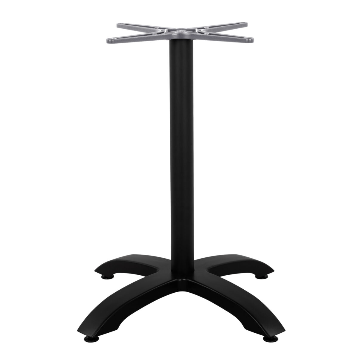 ΒΑΣΗ ΑΛΟΥΜΙΝΙΟΥ LH10.460.01 ΜΑΥΡΟ ΜΑΤ 66Χ66Χ72Υεκ. ΜΕ ΣΤΑΥΡΟ 48Χ48εκ. - Image 3