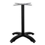 ΒΑΣΗ ΑΛΟΥΜΙΝΙΟΥ LH10.460.01 ΜΑΥΡΟ ΜΑΤ 66Χ66Χ72Υεκ. ΜΕ ΣΤΑΥΡΟ 48Χ48εκ. - Image 3