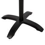 ΒΑΣΗ ΑΛΟΥΜΙΝΙΟΥ LH10.460.01 ΜΑΥΡΟ ΜΑΤ 66Χ66Χ72Υεκ. ΜΕ ΣΤΑΥΡΟ 48Χ48εκ. - Image 5