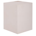 ΒΟΗΘΗΤΙΚΟ ΤΡΑΠΕΖΙ LEIA LH10.18163.02 FIBER CEMENT ΛΕΥΚΟ-ΞΥΛΟ TEAK 32.5x32.5x46Υεκ. - Image 4