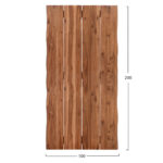 ΕΠΙΦΑΝΕΙΑ ΤΡΑΠΕΖΙΟΥ ΟΡΘΟΓΩΝΙΑ ΑΠΟ ΜΑΣΙΦ ΞΥΛΟ ΑΚΑΚΙΑΣ LH10.6303.01--200x100x3.5(πάχος)εκ - Image 2