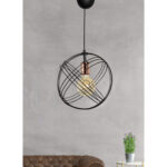 ΦΩΤΙΣΤΙΚΟ ΟΡΟΦΗΣ ΜΕΤΑΛΛΙΚΟ ΜΑΥΡΟ LH10.7505.01 30x60 εκ. - Image 3