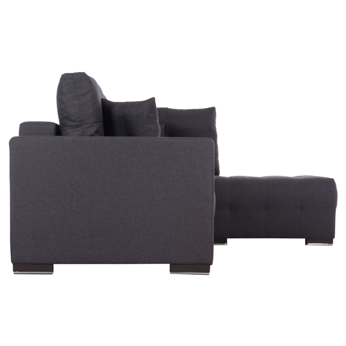 ΓΩΝΙΑΚΟΣ ΚΑΝΑΠΕΣ-ΚΡΕΒΑΤΙ ΜΕ ΑΠΟΘ.ΧΩΡΟ TRENDSTON LH10.3302.01R ΓΚΡΙ ΥΦΑΣΜΑ 298x177x95Υεκ - Image 5