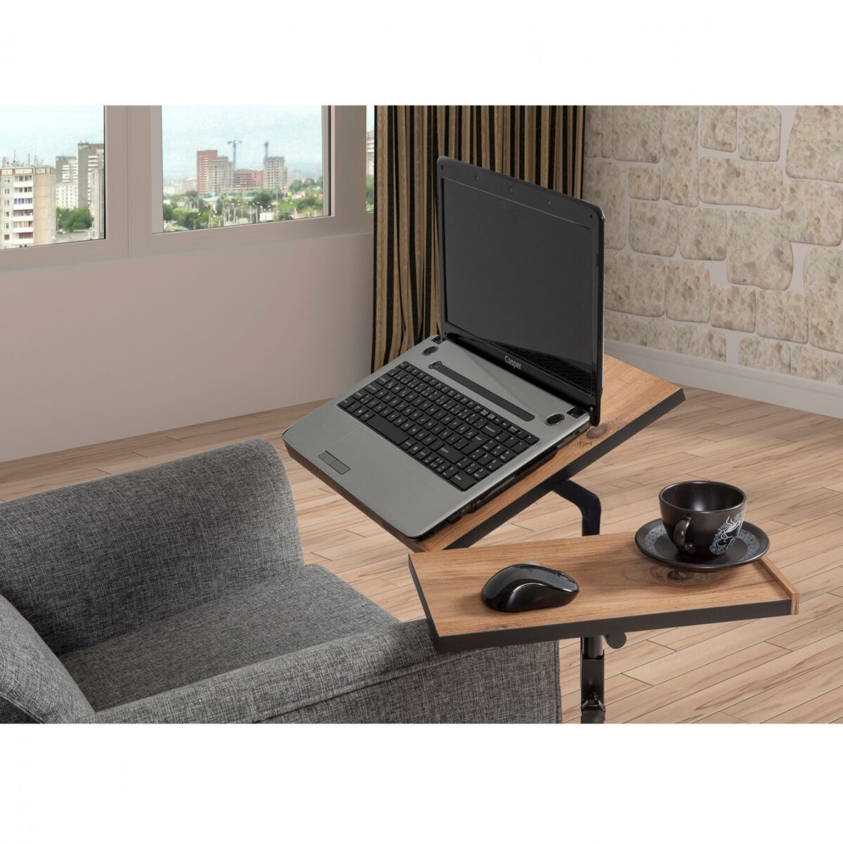 ΓΡΑΦΕΙΟ ΡΥΘΜΙΖΟΜΕΝΟ ΓΙΑ LAPTOP LH10.8977.01 67x45,4x62-87 εκ. - Image 5