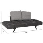 ΚΑΝΑΠΕΣ 3ΘΕΣΙΟΣ ΠΟΛΥΜΟΡΦΙΚΟΣ LH10.3169.01 ΓΚΡΙ ΜΕ ΜΑΞΙΛΑΡΙΑ 190Χ75Χ89Υ εκ. - Image 3